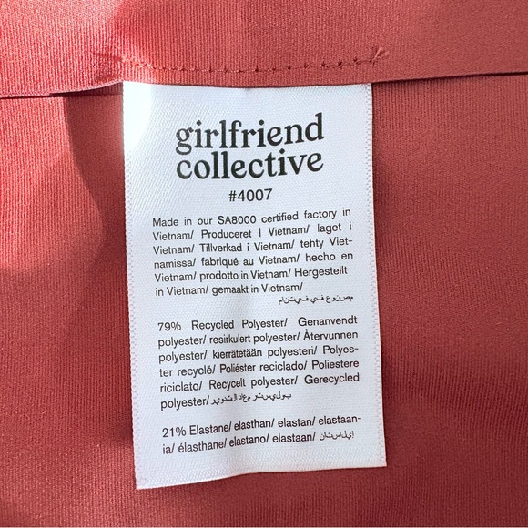 GIRLFRIEND COLLECTIVE COMPRESSIVE HIGH-RISE LEGGING - small, terracotta. - Picture 4 of 8